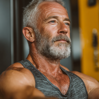 Щасливі літні люди після тренування